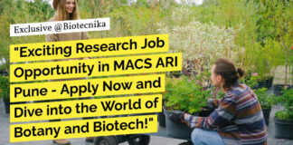 "Exciting Research Job Opportunity in MACS ARI Pune - Apply Now and Dive into the World of Botany and Biotech!"