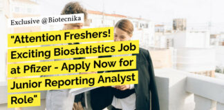 "Attention Freshers! Exciting Biostatistics Job at Pfizer - Apply Now for Junior Reporting Analyst Role"