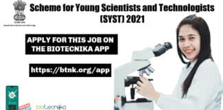 2021 Young Scientist Scheme