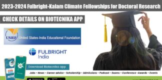 2023-2024 Fulbright-Kalam Climate Fellowships