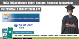2023-2024 Fulbright-Nehru Doctoral Research