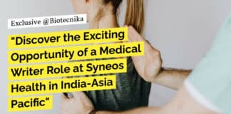 "Discover the Exciting Opportunity of a Medical Writer Role at Syneos Health in India-Asia Pacific"