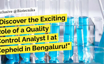 "Discover the Exciting Role of a Quality Control Analyst I at Cepheid in Bengaluru!"