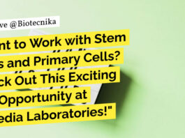 "Want to Work with Stem Cells and Primary Cells? Check Out This Exciting Job Opportunity at HiMedia Laboratories!"