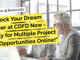 "Unlock Your Dream Career at CDFD Now - Apply for Multiple Project Job Opportunities Online!"