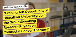 "Exciting Job Opportunity at Bharathiar University: Join the Groundbreaking Research Project on Colorectal Cancer Therapy!"