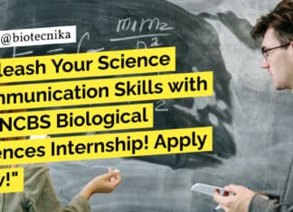 "Unleash Your Science Communication Skills with the NCBS Biological Sciences Internship! Apply Now!"