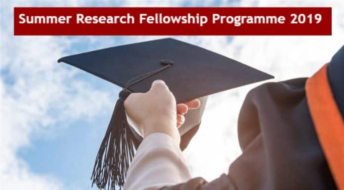 Science Academies' Summer Research Fellowship Programme 2019