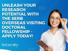 SERB Overseas Visiting Doctoral Fellowship