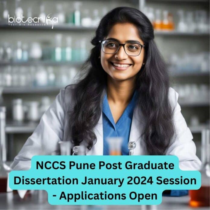 NCCS Post Graduate Dissertation 2024 January Session - Apply Online