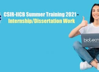 CSIR-IICB Summer Training 2021