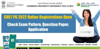 CUET PG 2022 Registrations Open For Admission