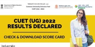 CUET UG 2022 Results Declared