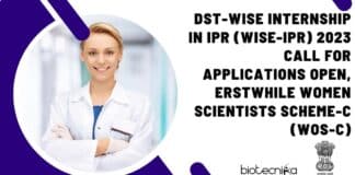 DST-WISE Internship in IPR