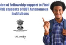 Extension of Fellowship support