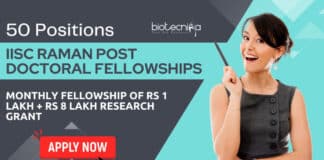 IISC Raman Doctoral Fellowships