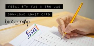 FSSAI Admit Card