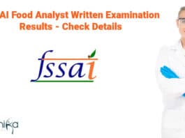 FSSAI Exam Results 2022