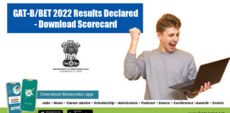 GAT-B/BET 2022 Results Declared