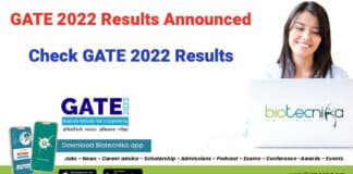 GATE 2022 Results Announced - Check GATE Results, Score Card