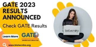 GATE 2023 Results Announced