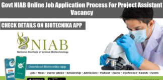 Govt NIAB Online Job Application