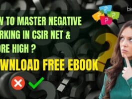 CSIR NET Negative Marking