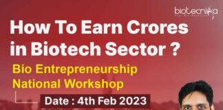 How To Earn Crores in Biotech Sector - Bio Entrepreneurship National Workshop
