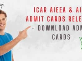 ICAR Exam 2022 Admit Cards