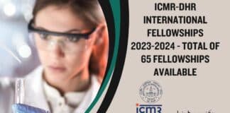 ICMR-DHR International Fellowships 2023-2024