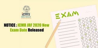ICMR-JRF 2020 New Exam