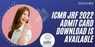 ICMR JRF 2022 Admit Card