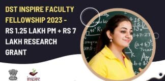 Inspire Faculty Fellowship 2023