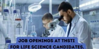 Job Openings at THSTI