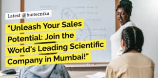 "Unleash Your Sales Potential: Join the World's Leading Scientific Company in Mumbai!"
