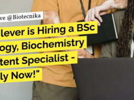 "Unilever is Hiring a BSc Biology, Biochemistry Content Specialist - Apply Now!"