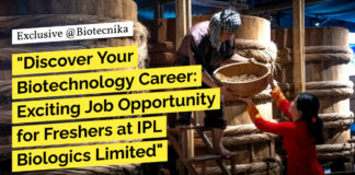 "Discover Your Biotechnology Career: Exciting Job Opportunity for Freshers at IPL Biologics Limited"