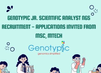 Genotypic Scientific Analyst NGS Job For MSc, MTech Biotech, Biochem, Genetics & Genomics