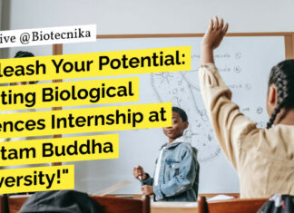 "Unleash Your Potential: Exciting Biological Sciences Internship at Gautam Buddha University!"