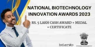National Biotechnology Innovation Awards-2023