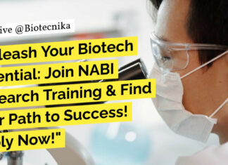 "Unleash Your Biotech Potential: Join NABI Research Training & Find Your Path to Success! Apply Now!"