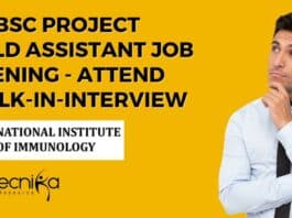 NII BSc Project Field Assistant