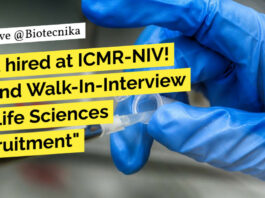 "Get hired at ICMR-NIV! Attend Walk-In-Interview for Life Sciences Recruitment"