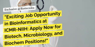 "Exciting Job Opportunity in Bioinformatics at ICMR-NIIH: Apply Now for Biotech, Microbiology, and Biochem Positions!"