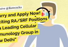 "Hurry and Apply Now! Exciting RA/SRF Positions at a Leading Cellular Immunology Group in New Delhi"