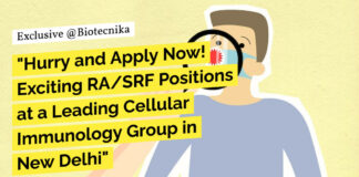 "Hurry and Apply Now! Exciting RA/SRF Positions at a Leading Cellular Immunology Group in New Delhi"