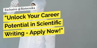 "Unlock Your Career Potential in Scientific Writing - Apply Now!"