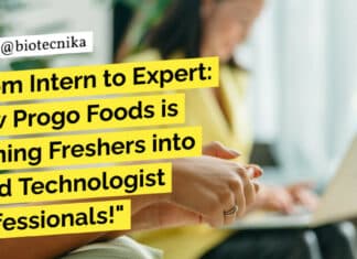 Freshers Food Technologist Internship To Job Pipeline at Progo Foods