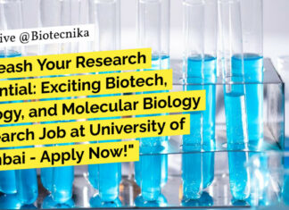 "Unleash Your Research Potential: Exciting Biotech, Biology, and Molecular Biology Research Job at University of Mumbai - Apply Now!"