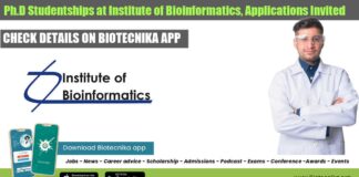 Ph.D Studentships at Institute of Bioinformatics